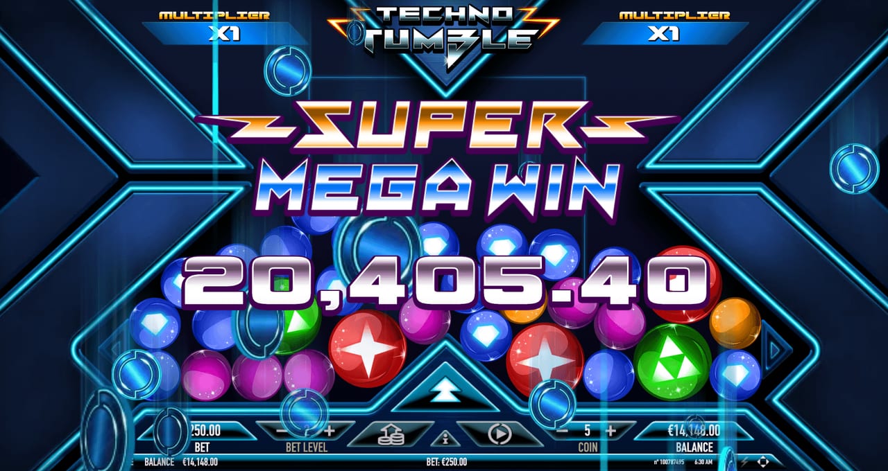 Techno Tumble — Скріншоти з гри 5 | GamblingShot
