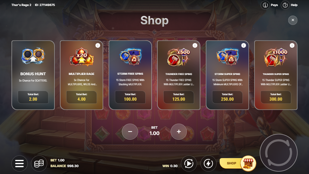 Thors Rage 2 — Скриншоты из игры 4 | GamblingShot