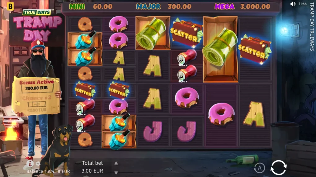 Tramp Day TRUEWAYS — Game screenshots 3 | GamblingShot