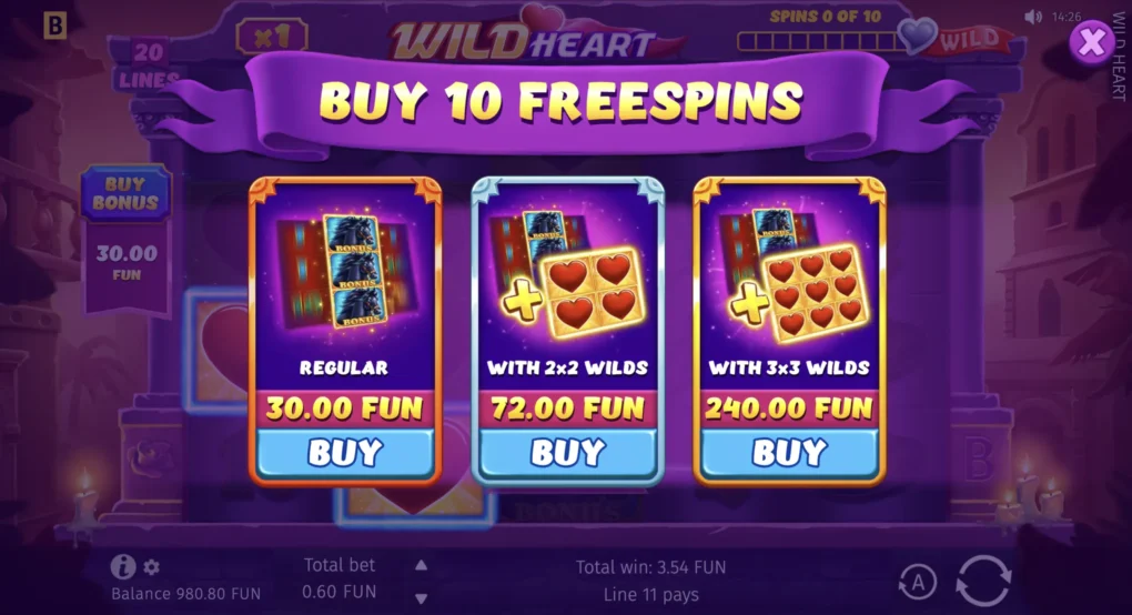 Wild Heart — Скриншоты из игры 4 | GamblingShot